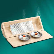 Solid Wood Moxibustion Pillow Moxa Therapy Warm Neck Waist Massage Cervical Pain Relieve Chinese Traditional Physiotherapy-Health Wisdom™