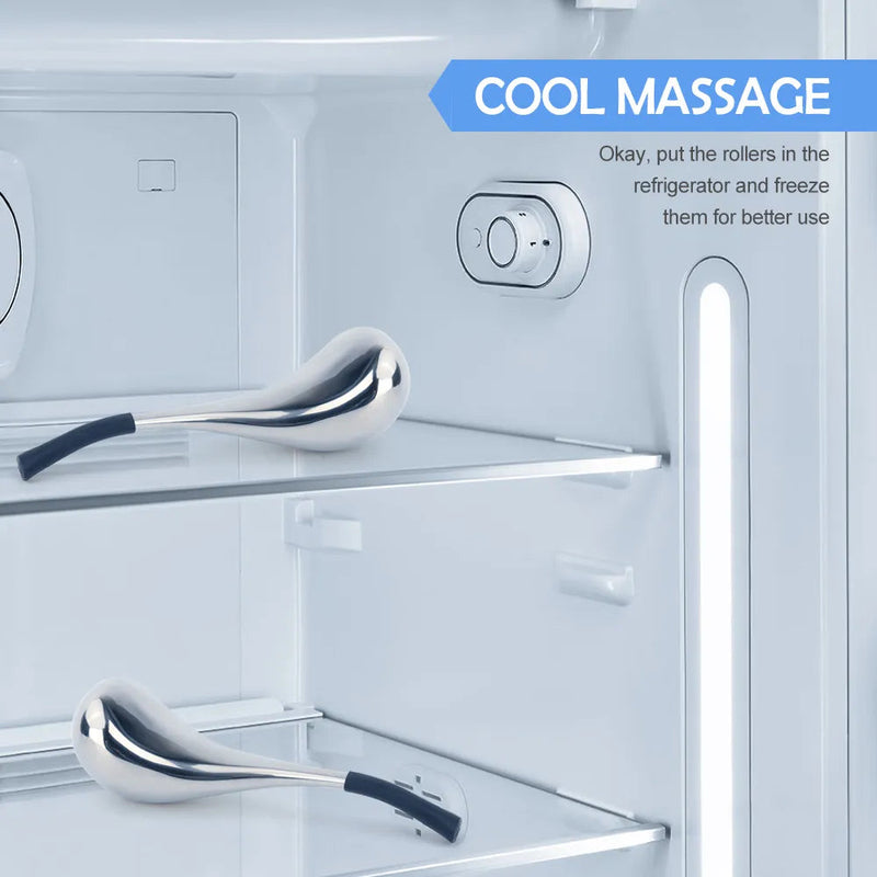 Stainless Cryo Stick Ice Globes Massage Facial Freeze Tools Eliminate Eye Pattern Spa Ball Cryo Roller Cooling Skin Summer Tool-Health Wisdom™