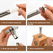Steel Automatic Pusher Simple Moxibustion Accessories Moxa Stick Roll Tool-Health Wisdom™