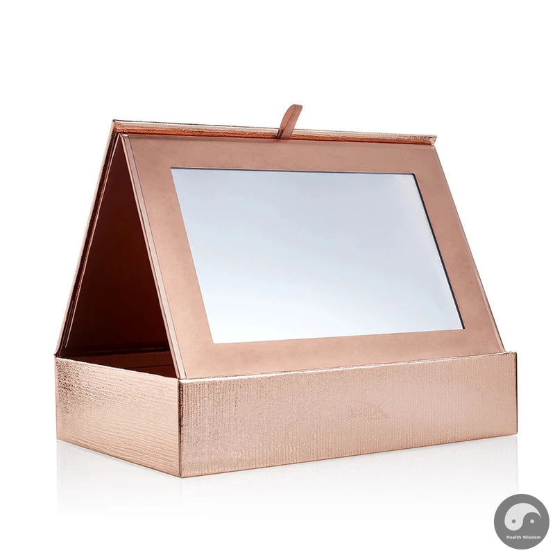 Storage Box Light Golden Cosmetics Box Laminated Paper Set for Women Makeup Accessories Tools Travel Beauty Boxes-Health Wisdom™
