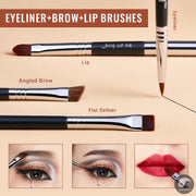 T131 set 19 pcs Makeup Brushes Set Cosmetic tools Beauty Make up Brush Eyeliner Concealer Lip Pencil Black-Health Wisdom™