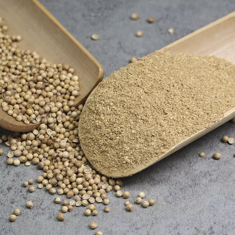 TCM Herbs Powder Hu Sui Zi 胡荽子, Xiang Cai Zi 香菜籽, Yuan Sui Zi, Coriander Fruit, Fructus Coriandri-Health Wisdom™