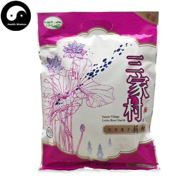 TCM Herbs Powder Lotus Root Starch Ou Fen 藕粉, Chinese Lotus Roots Powder Mix Red Dates Lotus Seeds-Health Wisdom™