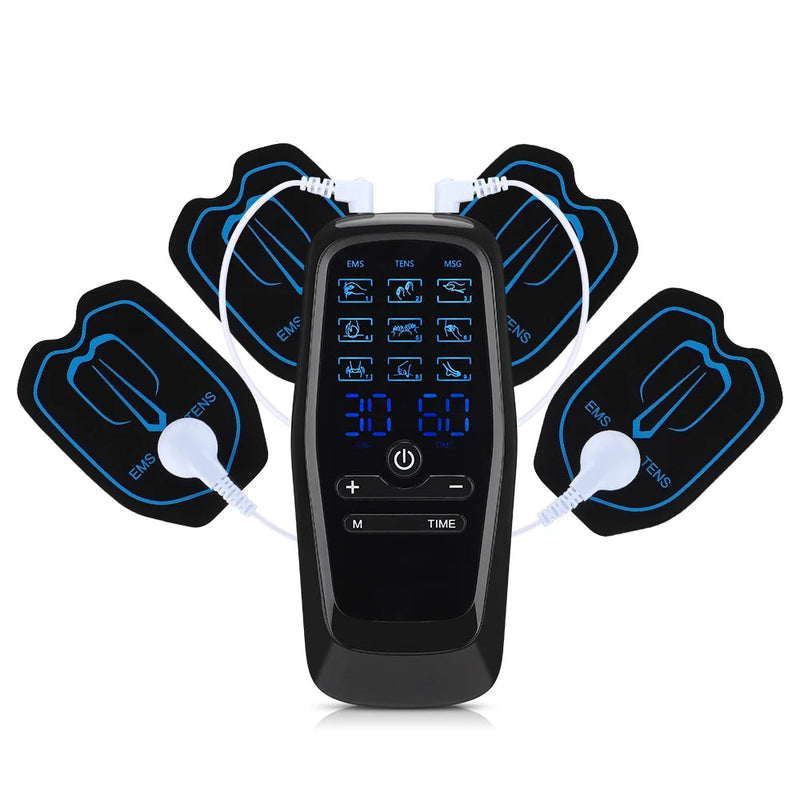 Tens Muscle Electrostimulator Massager Machine Dual Low Frequency Pulse Pulse Patch Relaxation Treatment 9 Mode Physiotherapy-Health Wisdom™