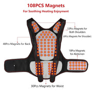 Tourmaline Self-heating Back Support Magnetic Hot Vest Waist Corset Shoulder Lumbar Posture Corrector Brace Health Care-Health Wisdom™