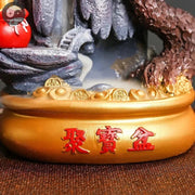 Treasure Bowl Lucky Feng Shui Wealth Decoration Office Feng Shui Decoration Rockery Landscape Backflow Incense Burner Home Decor-Health Wisdom™
