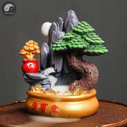 Treasure Bowl Lucky Feng Shui Wealth Decoration Office Feng Shui Decoration Rockery Landscape Backflow Incense Burner Home Decor-Health Wisdom™
