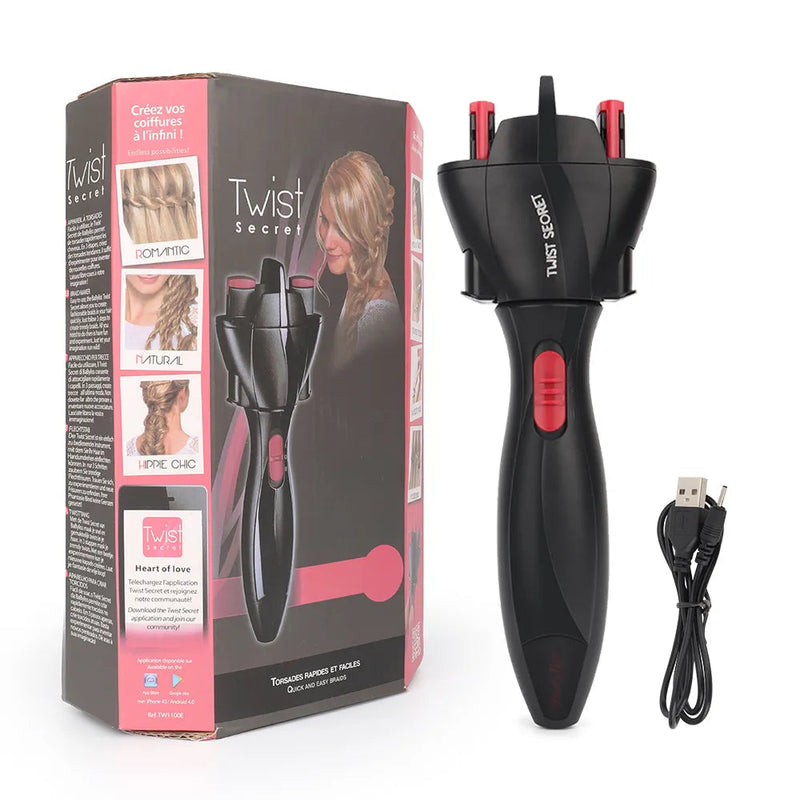 USB Electric Hair Braider Automatic Twist Braider Knitting Device Hair Braider Machine Braiding Hairstyle Hair Styling Tools-Health Wisdom™