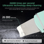 Ultrasound Skin Scrubber Blackhead Remover Pore Cleaner Comedone Extractor for Facial Deep Cleansing Face lifting Skin Care Tool-Health Wisdom™
