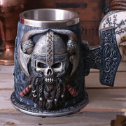 Viking Resin Stainless Steel Beer Mug Pirate Stein Creative Tankard Skull Coffee Cup Tea Mug Tumbler Pub Bar Decor-Health Wisdom™