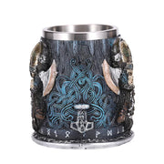 Viking Resin Stainless Steel Beer Mug Pirate Stein Creative Tankard Skull Coffee Cup Tea Mug Tumbler Pub Bar Decor-Health Wisdom™