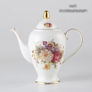 Vintage Bone China Tea Pot British Ceramic Teapot Europe Porcelain Coffee Pot Cafe Drinkware Advanced Teaware-Health Wisdom™