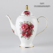 Vintage Bone China Tea Pot British Ceramic Teapot Europe Porcelain Coffee Pot Cafe Drinkware Advanced Teaware-Health Wisdom™