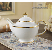 Vintage Bone China Tea Pot British Ceramic Teapot Europe Porcelain Coffee Pot Cafe Drinkware Advanced Teaware-Health Wisdom™