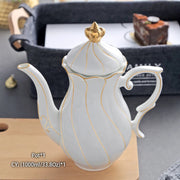 Vintage Bone China Tea Pot British Ceramic Teapot Europe Porcelain Coffee Pot Cafe Drinkware Advanced Teaware-Health Wisdom™