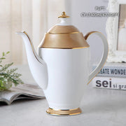 Vintage Bone China Tea Pot British Ceramic Teapot Europe Porcelain Coffee Pot Cafe Drinkware Advanced Teaware-Health Wisdom™