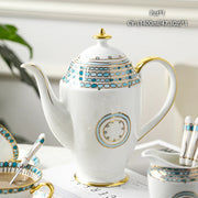 Vintage Bone China Tea Pot British Ceramic Teapot Europe Porcelain Coffee Pot Cafe Drinkware Advanced Teaware-Health Wisdom™