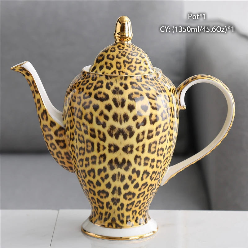 Vintage Bone China Tea Pot British Ceramic Teapot Europe Porcelain Coffee Pot Cafe Drinkware Advanced Teaware-Health Wisdom™