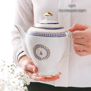 Vintage Bone China Tea Pot British Ceramic Teapot Europe Porcelain Coffee Pot Cafe Drinkware Advanced Teaware-Health Wisdom™