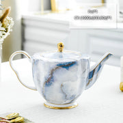 Vintage Bone China Tea Pot British Ceramic Teapot Europe Porcelain Coffee Pot Cafe Drinkware Advanced Teaware-Health Wisdom™