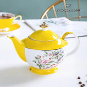 Vintage Bone China Tea Pot British Ceramic Teapot Europe Porcelain Coffee Pot Cafe Drinkware Advanced Teaware-Health Wisdom™