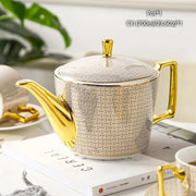 Vintage Bone China Tea Pot British Ceramic Teapot Europe Porcelain Coffee Pot Cafe Drinkware Advanced Teaware-Health Wisdom™