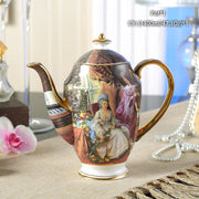 Vintage Bone China Tea Pot British Ceramic Teapot Europe Porcelain Coffee Pot Cafe Drinkware Advanced Teaware-Health Wisdom™