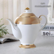 Vintage Bone China Tea Pot British Ceramic Teapot Europe Porcelain Coffee Pot Cafe Drinkware Advanced Teaware-Health Wisdom™