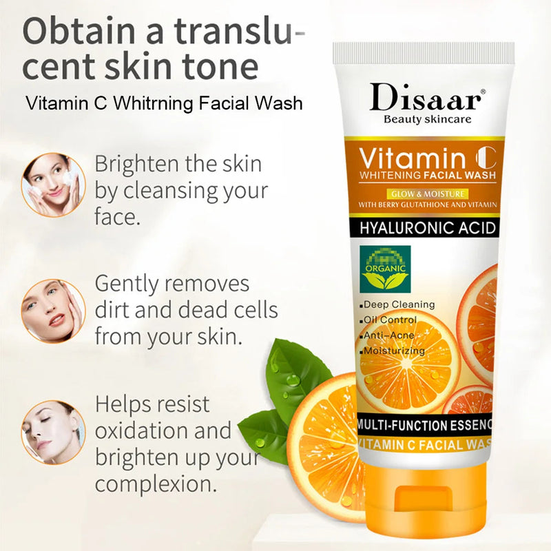 Vitamin C Essence Moisturizing Whitening Cream Anti Wrinkle Eye Cream Care Firming Nourishing Korean Cosmetics Skin Care Set-Health Wisdom™