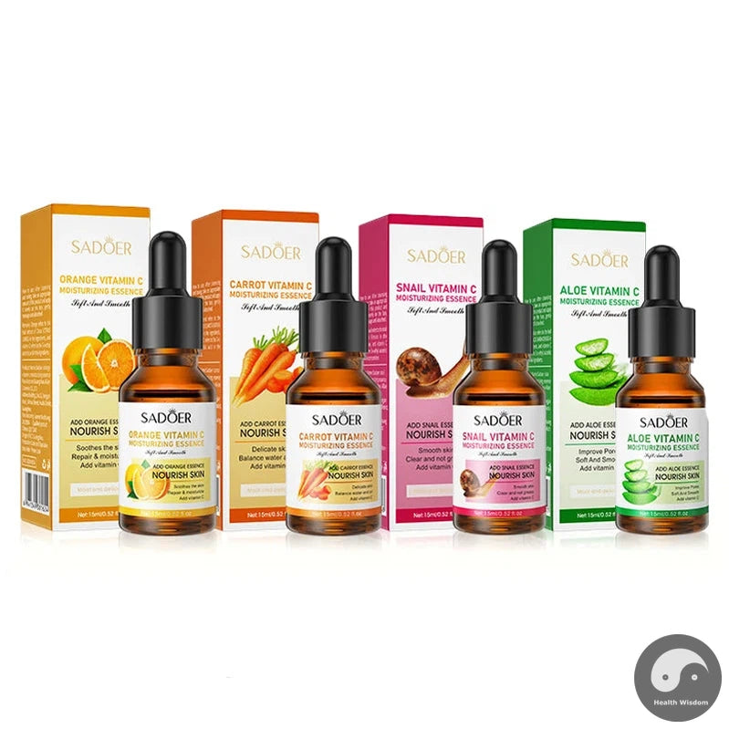 Vitamin C Serum For Face Refreshing Moisturizing Skincare Snail Carotone Facial Serum Anti Aging Acne Treatment Beauty Face Care-Health Wisdom™