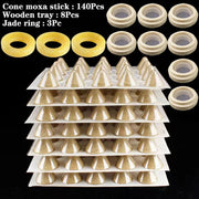Warm Abdominal Massage Moxa Tower Burner Heating Jade Massager Chinese Medicines Moxas Therapy Relieve dysmenorrhea Prostatitis-Health Wisdom™