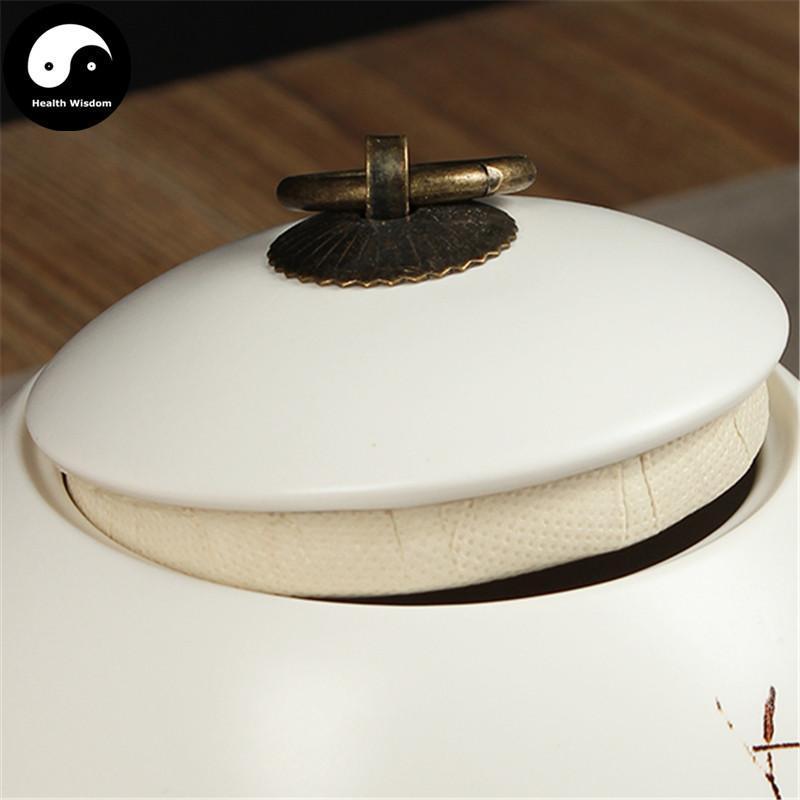 White Ceramic Loose Leaf Tea Storage 茶叶罐-Health Wisdom™