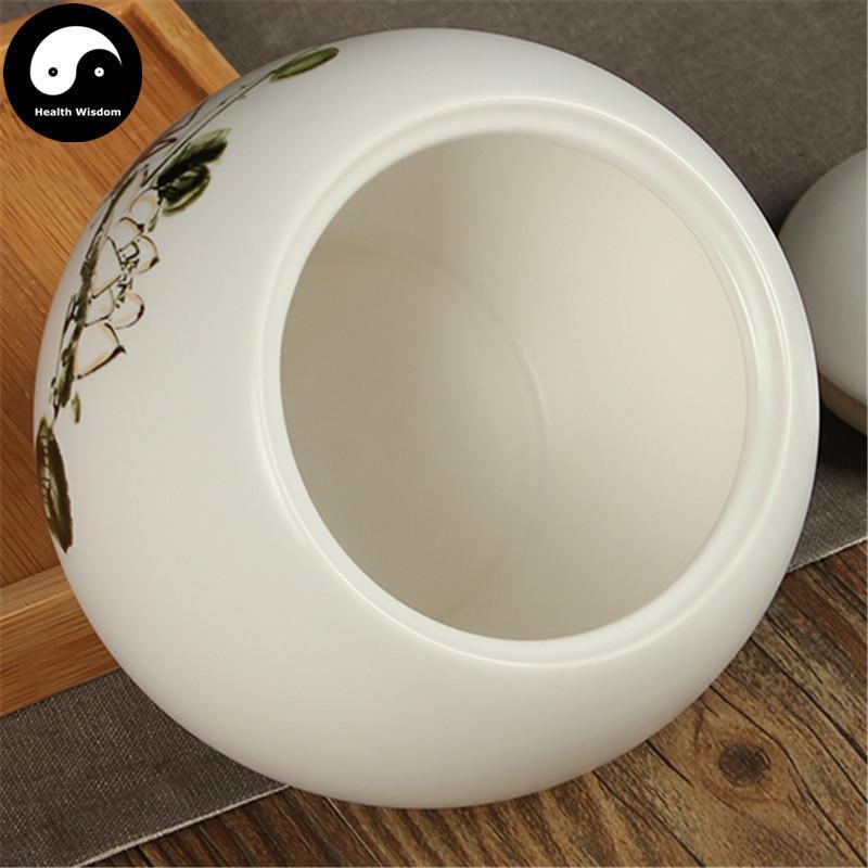 White Ceramic Loose Leaf Tea Storage 茶叶罐-Health Wisdom™