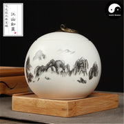 White Ceramic Loose Leaf Tea Storage 茶叶罐-Health Wisdom™