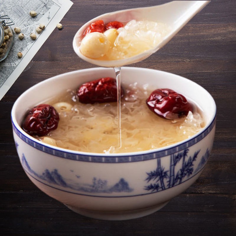 White Tremella, Dried Tremella Fuciformis, Mushroom Yin Er Geng 银耳羹-Health Wisdom™