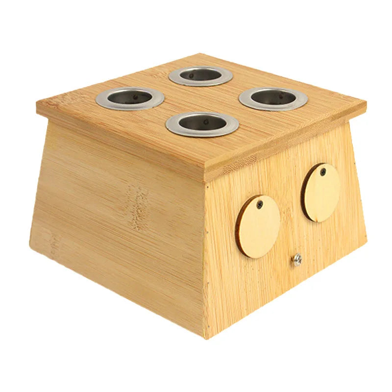 Wholesale Moxibustion Bamboo Box Moxa Stick Holder Neck Arm Body Acupoint Massage Moxibuting Therapy Device Chinese Medical-Health Wisdom™