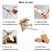 Wholesale Moxibustion Bamboo Box Moxa Stick Holder Neck Arm Body Acupoint Massage Moxibuting Therapy Device Chinese Medical-Health Wisdom™