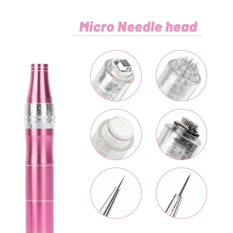 Wireless Derma Pen Micro Tiny Needles Stimulate Skin Tightening Reduce Skin Wrinkles Scar Stretch Marks Removal Beauty Device-Health Wisdom™