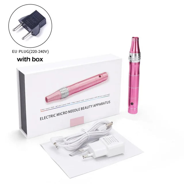 Wireless Derma Pen Micro Tiny Needles Stimulate Skin Tightening Reduce Skin Wrinkles Scar Stretch Marks Removal Beauty Device-Health Wisdom™