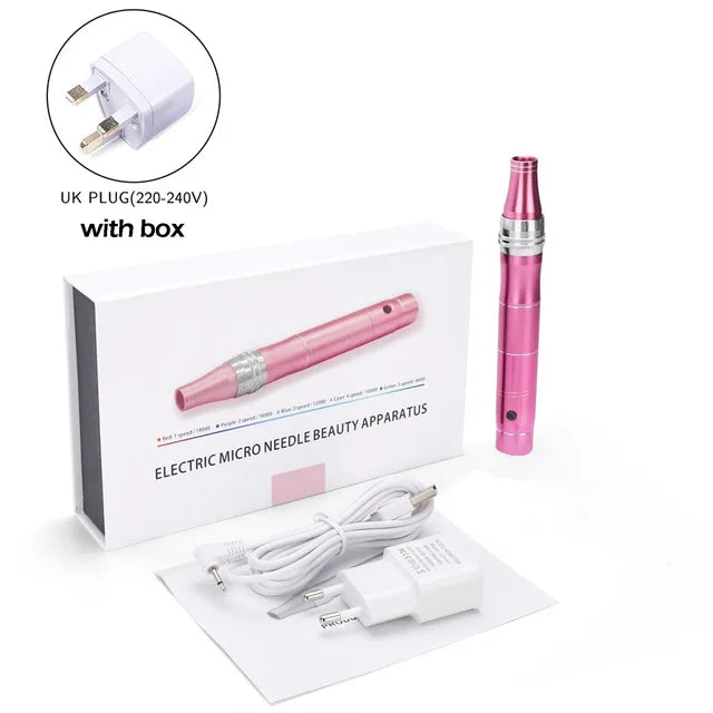 Wireless Derma Pen Micro Tiny Needles Stimulate Skin Tightening Reduce Skin Wrinkles Scar Stretch Marks Removal Beauty Device-Health Wisdom™