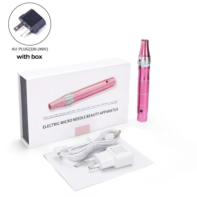 Wireless Derma Pen Micro Tiny Needles Stimulate Skin Tightening Reduce Skin Wrinkles Scar Stretch Marks Removal Beauty Device-Health Wisdom™