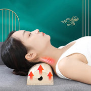 Wooden Cervical Pillow Moxibustion Burner Moxa Therapy Relieve Neck Pain Treat Cervical Spondylosis Warm Waist Leg Massage-Health Wisdom™