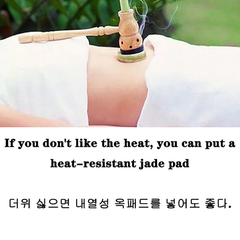 Wooden Gourd Moxibustion Box Durable Utility Effective Moxa StickChinese Traditional Massage Health Care-Health Wisdom™