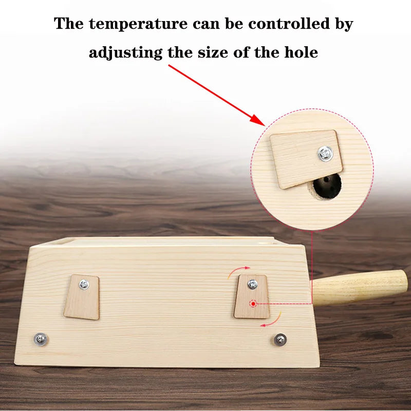 Wooden Moxibustion Box Moxa Stick Holder Neck Arm Body Acupoint Warm Massage Moxibuting Therapy Device Chinese Medical-Health Wisdom™