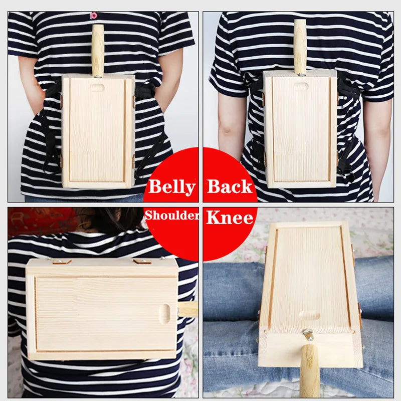 Wooden Moxibustion Box Moxa Stick Holder Neck Arm Body Acupoint Warm Massage Moxibuting Therapy Device Chinese Medical-Health Wisdom™