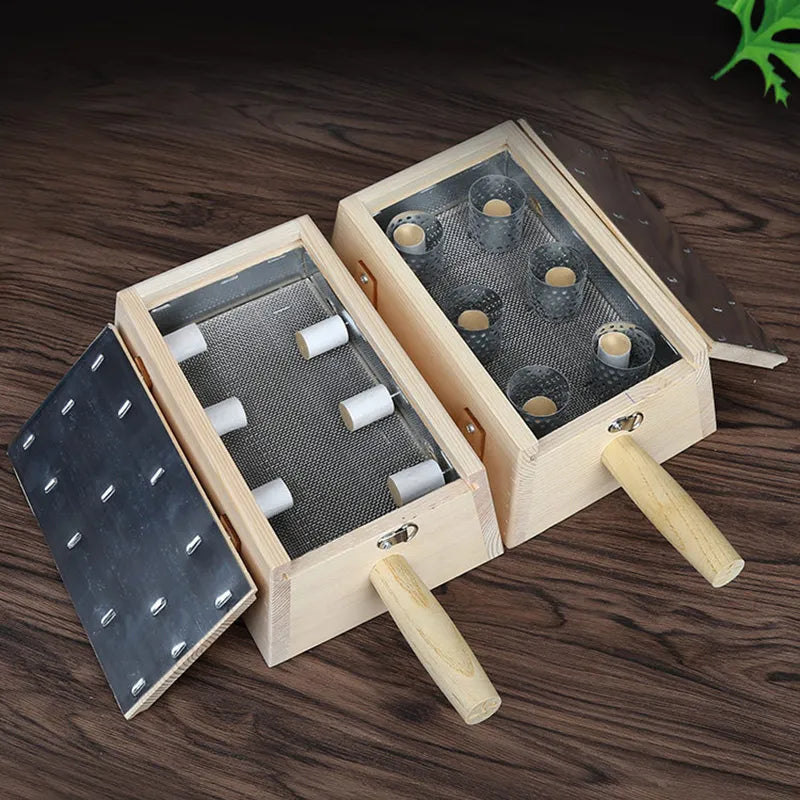 Wooden Moxibustion Box Moxa Stick Holder Neck Arm Body Acupoint Warm Massage Moxibuting Therapy Device Chinese Medical-Health Wisdom™