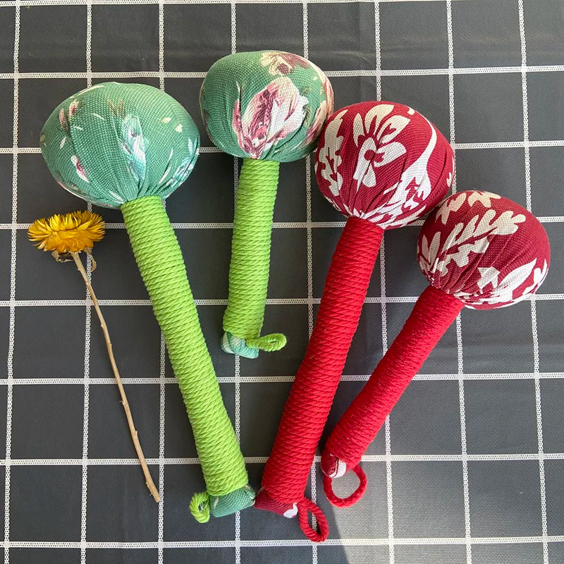 Wormwood Herb Filling Hand-made Massage Hammer Moxa Therapy Handcrafted Soft Massager Moxibustion Tool Acupoint Meridians Health-Health Wisdom™