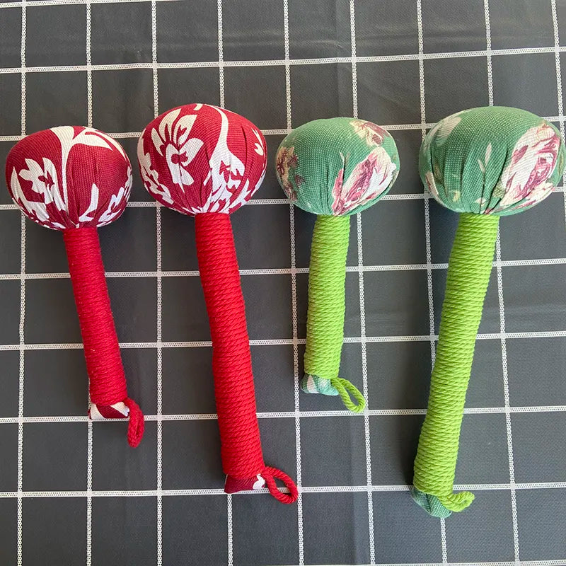 Wormwood Herb Filling Hand-made Massage Hammer Moxa Therapy Handcrafted Soft Massager Moxibustion Tool Acupoint Meridians Health-Health Wisdom™