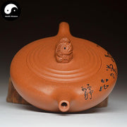 Yixing Zisha Teapot 180ml,Purple Clay-Health Wisdom™