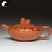 Yixing Zisha Teapot 180ml,Purple Clay, Fluted Foo-Dog Pot